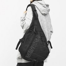 캐주얼 메쉬 스트링 커플 슬링백 자이언트 힙색 빅 사이즈 크로스백