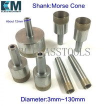 건식코어날 노미 모스 콘 직경 3mm 130mm. 소결 다이아몬드 코어 드릴 비트 유리 드릴링 기계용 좋은 품질, 130mm, Morse Cone Drill