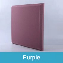 방음부스 방음 방음단열 방음재10pcs 스튜디오 폼 어쿠스틱 패널 50x50x 5/3cm KTV 룸 방음 벽 음향 스폰지, 보라색_50x50x5cm