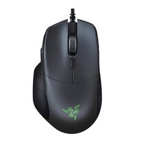 레이저기간투스v2 razer 바실리스크 에센셜 유선 게임용 마우스 6400dpi 광학 센서 rgb 7개의 프로그래밍 가능한 버튼이 있는 다채로운 조명 오른손, 검은색