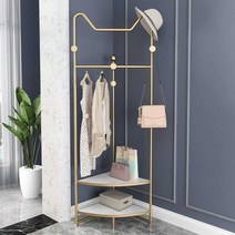 엣지행거 의류 옷장 모서리 조립식 앵글 옷걸이선반, E