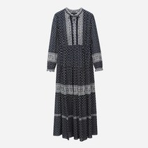 써스데이아일랜드 여성 원피스 보더 믹스 롱 T232MOP302W