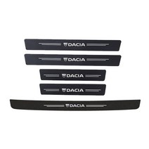 car trunk door sill anti scratch decal 탄소 섬유 스티커 for dacia logo spring lodgy dokker Duster logan san, dacia-b용 5pcs