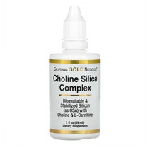 California Gold Nutrition Choline Silica Complex 캘리포니아 골드 뉴트리션 콜린 실리카 콤플렉스 액상 2oz(60ml)