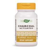Natures Way 활성탄 보충제 글루텐 프리 100캡슐(포장은 다를 수 있음), 1개