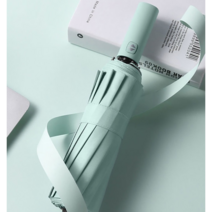 럭스비 접이식 3단 자동 우산 자외선차단 암막 양산 양우산 민트
