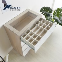 하원가구 에펠 LPM 광폭 800 아일랜드 드레스룸 서랍장, 에쉬화이트
