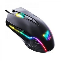 Ajsaki 새 버전 게임용 마우스 유선 Chroma RGB 백라이트 6400 DPI 조정 가능한 마우스 그립 인체 공학적 광학 PC 컴퓨터 Windows 7810XP Vist