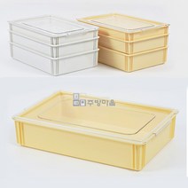 0140 PC 도우박스 도우숙성상자 피자반죽박스 피자도우 보관, 노랑
