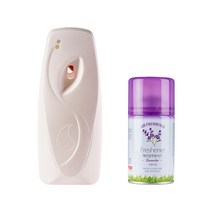 묻따 화장실 타이머 방향제 자동 분사기 실내용 업소용, 라벤더, 분사기(광센서)+향캔1개