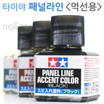 타미야 패널라인 엑센트컬러 블랙 신너 신나 먹선 선긋기 에나멜 도료, [87189] 라이트그레이