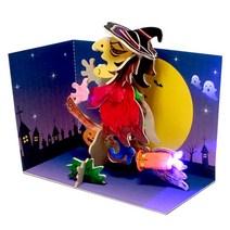 3D목공 할로윈 마녀여행만들기 유아 초등 유치원 어린이집수업 만들기재료키트