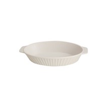 빗살 전자레인지용 그라탕플레이트 그릴 파스타볼, 1개, 화이트(크림)