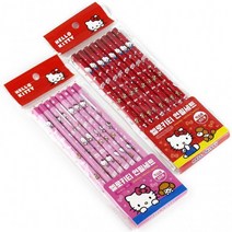 산리오 연필 2000연필 한들 헬로키티연필 8본 연필세트, 랜덤