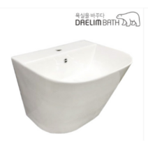 대림바스 CL384 평면붙임 세면기 세면대 교체 대림비앤코 CL-384 대림세면기 대림세면대 욕실세면대 욕실세면기 세면기 중앙타일, 벽배관부속일체(폽업+트랩+앵글밸브+앙카볼트)