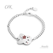 클루아조네코리아 키즈 은팔찌 실버 토끼 Rabbit 각인가능 CeK 8