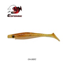 ESFISHING NEW HOG SHAD 100MM 125MM 150MM 200M 낚시 미끼 바다 소프트 루어 20CM 패들 테일 실리콘 지그 페스 카, CA30DC, 200mm 2 개
