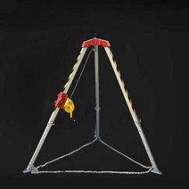 접이식 구조용 삼각대 소방 지지대 2m, 알루미늄 1200lbs (안전로프 벨트 포함), 1개