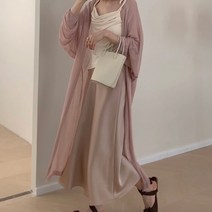 드레스허그 여리여리 실루엣 여름 루즈핏 롱 가디건