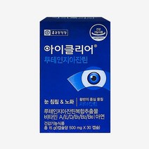 종근당건강 아이클리어 루테인 지아자틴 차인표 루테인 500mg, 1개, 30캡슐