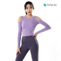 그리니치 그리니치_ 오프숄더 필라테스 커버업 텐셀티셔츠 요가복 zy418_2