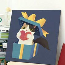 cp524-아크릴액자 동물친구들의생일파티 5.달팽