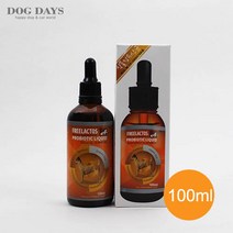 강아지 장건강 프리락토스 천연식물성 유산균 액상타입 100ml 프리바이오틱스