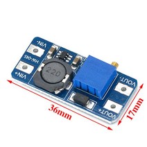 MT3608 DC-DC 가변 부스트 모듈 2A 부스트 플레이트 스텝 업 모듈 마이크로 USB 2V-24V 5V 9V 12V 28V 전자 부품 액세서리 소스