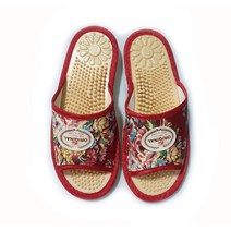 태양실내화 건강지압거실화, 8번 쟈가드빨강, 1개