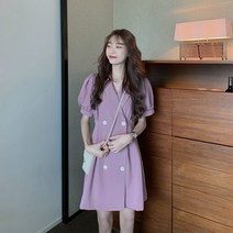 나들이룩 기분전환 선물용 하객룩 모임룩 여행준비 결혼식 빅사이즈 버튼 원피스 오피스룩 돌잔치 데이트룩