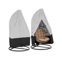 방수 정원 스윙 커버 야외 흔들 의자 방수 캐노피 먼지 커버 교수형 의자 보호 8, B, 232x203cm