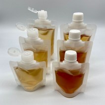 [5개묶음]여행용 화장품 소분 파우치 캠핑 소스통 리필 용기 30ml 50ml 100ml, 5개