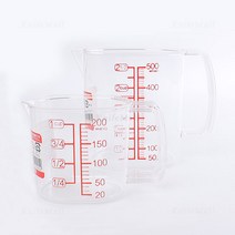일본 투명 계량컵 / 베이킹도구 / 이유식 계량, 200ml
