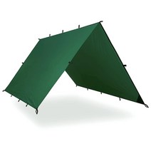 Aqua Quest 사파리 타프 100% 방수 경량 실 나일론 부시크래프트 캠핑 쉼터 3 x 3 m(10 x 10 피트) 포레스트 그린, 10 x 10 ft, Forester Green, Forester Green