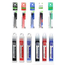 파이롯트 지워지는 프릭션 볼펜 리필심 3색펜전용 0.38mm 0.5mm, 0.5 다색용리필, 레드