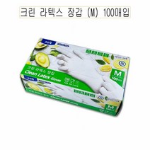 크린 라텍스 장갑 (M) 100매입 -O, 쿠팡큐어스 1