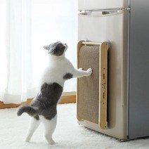 바바미 고양이 수직 스크래쳐 벽면 냉장고 방문 유리창 탈부착형