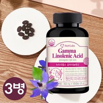 저온압착추출 보라지유 보라지오일 감마리놀렌산 GLA, 60정, 3개