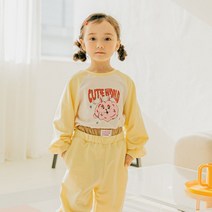 슈슈샤샤 버니맨투맨티 봄 아동 라그랑 라운드티