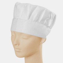 흰색 베이킹모자 학원 위생 빵모자 2개 셰프 레스토랑