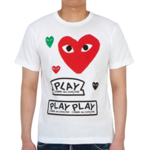 꼼데가르송 꼼데가르송 멀티하트와펜AZ T280 051 1 남자 반팔티셔츠