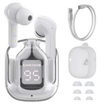 이어폰 acefast t6 tws 무선 블루투스 5.0 헤드폰 스포츠 게임 소음 101, 모던 그레이, 1개