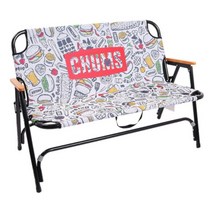 첨스 CHUMS 의자 체어 접이식 캠프 백위드 벤치, 화이트, 1개