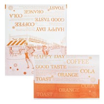 벅스웨이 토스트포장지(오렌지), 50장