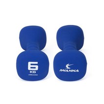 IW 네오프렌 사각아령 6kg (2개입 1세트)