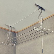 튼튼한 올스테인레스 베란다 천장 2단 빨래건조대, 배송/설치 선택:설치비현장결제 올스텐2단1.5m