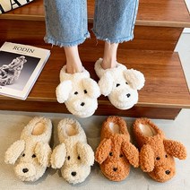 [와~알찬가격] 푸들강아지 털신 겨울 보온 털실내화 털슬리퍼 거실화SO2512_63EA