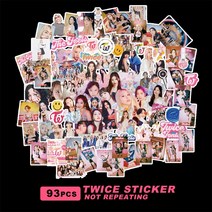 KPOP TWICE Girl Group 컴백 앨범 THE FEELS New 93 지원 스티커 컴퓨터 스티커 주변 기기 가방 스티커
