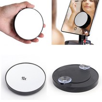 흡착식 메이크업 확대 거울 10X 미니손거울 콤팩트거울, 5X