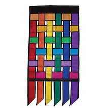 In the Breeze Rainbow Weave House Banner with Tails, 1